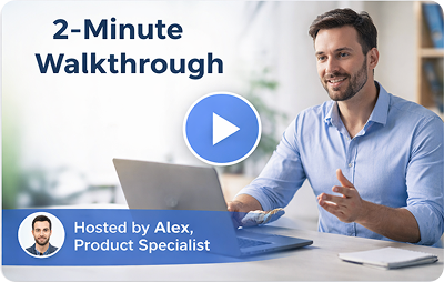 2-minute walkthrough video showing how to publish your first GR8 FLOW automation rule