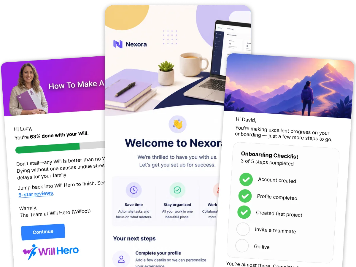 Example onboarding email